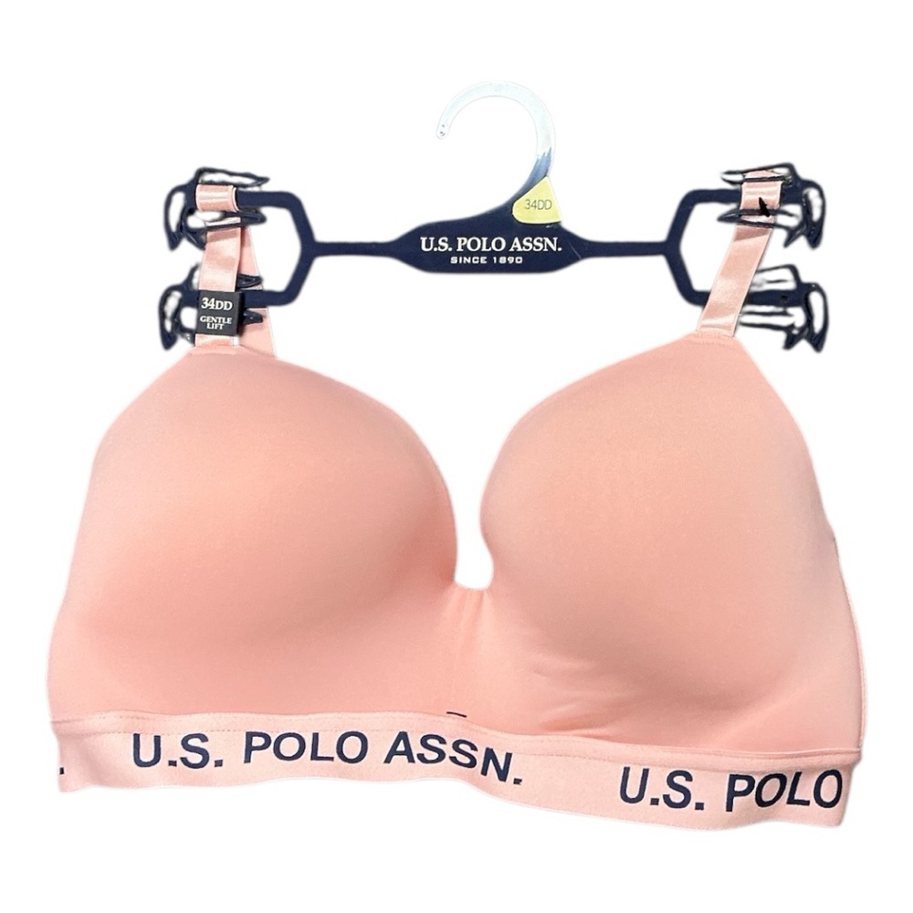 U.S. Polo Assn. - NWT - Women's Light Pink Bra